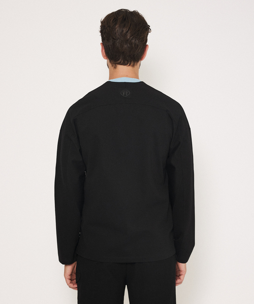 DESIGNWORKS(デザインワークス)の「【ストレッチポンチ】コットンコンプレッシャー ジップ ブルゾン(ブルゾン・メンズ・ブラック・50/48/46)」の4枚目の写真