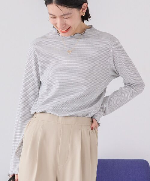 AMERICAN HOLIC（アメリカンホリック）の「針抜きテレコカットプルオーバー（Tシャツ/カットソー・レディース・ブラック/オレンジ/アイボリー/グレー・M/L）」の21枚目の写真