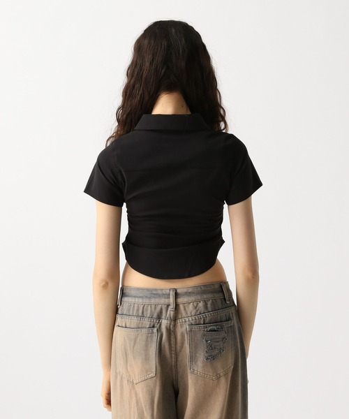 FOREVER 21（フォーエバー トゥエンティーワン）の「【2025SS】コンパクトスリムシャツ（シャツ/ブラウス・レディース・ブラック/ホワイト/グレー・FREE）」の21枚目の写真