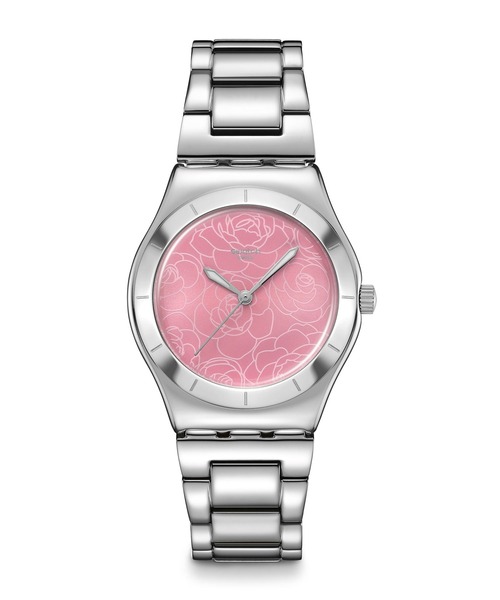 SWATCH(スウォッチ)の「PETAL CHARM(アナログ腕時計・レディース・ブルー/グレー/ピンク/イエロー・FREE)」の1枚目の写真