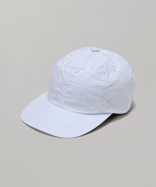 KIJIMA TAKAYUKI（キジマ　タカユキ）の「KIJIMA TAKAYUKI COTTON SILK ELASTIC BACK 6PANEL CAP W-251358（キャップ・レディース・ライトブルー/グレー/ベージュ・1）」の3枚目の写真