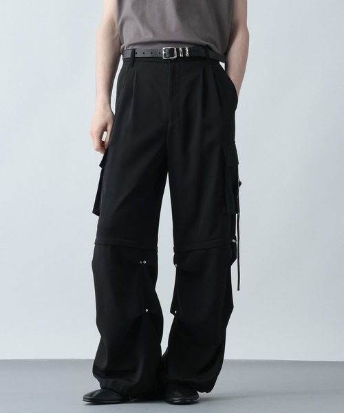 セール】【SETUP対応】2WAYベルトカーゴパンツ(HARE)（カーゴパンツ