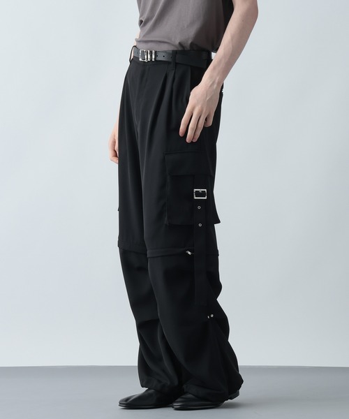 セール】【SETUP対応】2WAYベルトカーゴパンツ(HARE)（カーゴパンツ