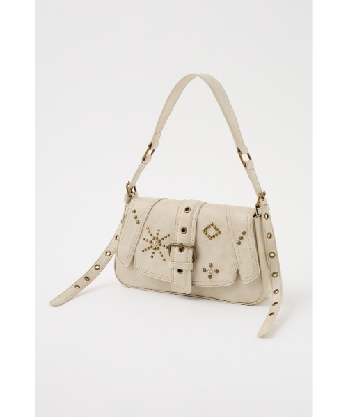 SLY(スライ)の「STUDS HAND BAG スタッズ ハンドバッグ(ハンドバッグ・レディース・アイボリー/ブラック/ブラウン・FREE)」の5枚目の写真