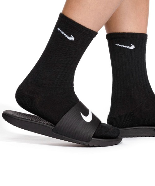 NIKE(ナイキ)の「ナイキ NIKE ナイキ カワ スライド GS/PS(サンダル・キッズ・ブラック×ホワイト・22.0cm/19.0cm/20.0cm/21.0cm)」の5枚目の写真