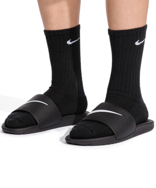 NIKE(ナイキ)の「ナイキ NIKE ナイキ カワ スライド GS/PS(サンダル・キッズ・ブラック×ホワイト・22.0cm/19.0cm/20.0cm/21.0cm)」の6枚目の写真