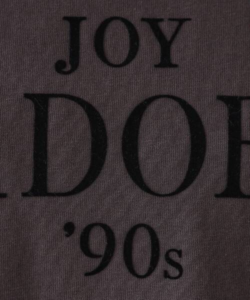 OPAQUE.CLIP（オペークドットクリップ）の「フロッキーロゴTシャツ【洗濯機洗い可】（Tシャツ/カットソー・レディース・ライトベージュ/チャコールグレー/ホワイト・42/40/38）」の9枚目の写真