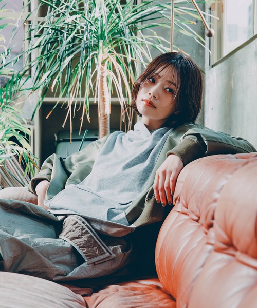 sneeuw（スニュウ）の「ウォッシュトキルティングスカート（スカート・レディース・グレー/ブラウン・ONESIZE）」の6枚目の写真