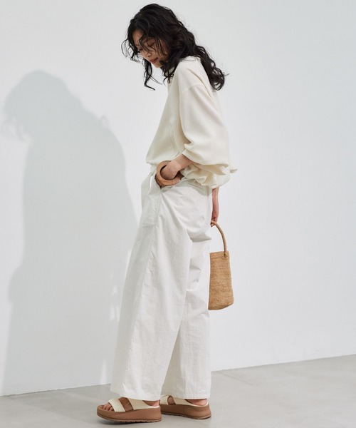 BARNYARDSTORM（バンヤードストーム）の「BARNYARDSTORM /　ポプリンZIPブルゾン【JAPAN FABRIC】ハンドウォッシャブル（ブルゾン・レディース・ブラック/チャコールグレー/ベージュ/ホワイト・S/M）」の7枚目の写真