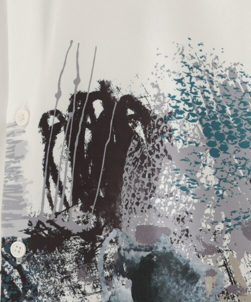 tk.TAKEO KIKUCHI（ティーケータケオキクチ）の「ペイント半袖シャツ（シャツ/ブラウス・メンズ・ネイビー系3/ホワイト系4/ブラック系3・02/03/04）」の20枚目の写真