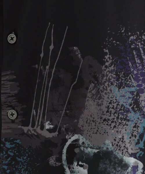 tk.TAKEO KIKUCHI（ティーケータケオキクチ）の「ペイント半袖シャツ（シャツ/ブラウス・メンズ・ネイビー系3/ホワイト系4/ブラック系3・02/03/04）」の16枚目の写真