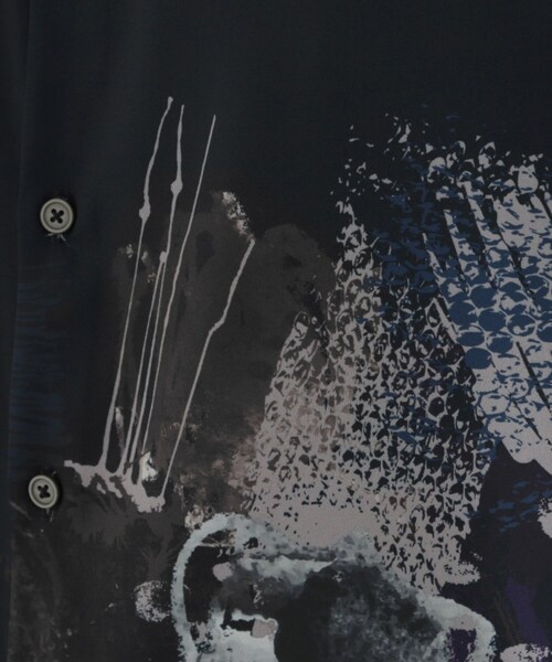 tk.TAKEO KIKUCHI（ティーケータケオキクチ）の「ペイント半袖シャツ（シャツ/ブラウス・メンズ・ネイビー系3/ホワイト系4/ブラック系3・02/03/04）」の12枚目の写真