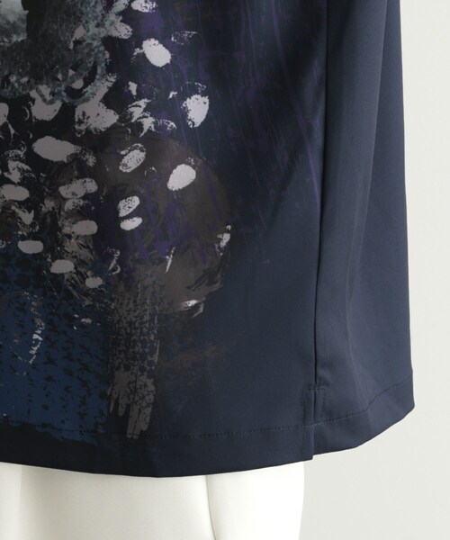 tk.TAKEO KIKUCHI（ティーケータケオキクチ）の「ペイント半袖シャツ（シャツ/ブラウス・メンズ・ネイビー系3/ホワイト系4/ブラック系3・02/03/04）」の6枚目の写真
