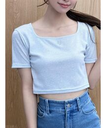 EATME | ラインストーンロゴTシャツ(Tシャツ/カットソー)