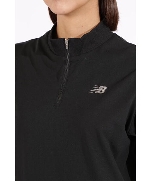 New Balance ゴルフ ハーフジップスウェット ブラック ニューバランス（new balance）（レディース）ゴルフウェア 吸水