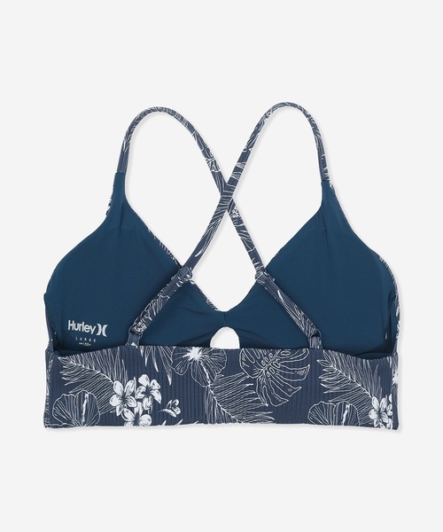 りり Hurley/ハーレー】レディース水着トップス パット付き リブ
