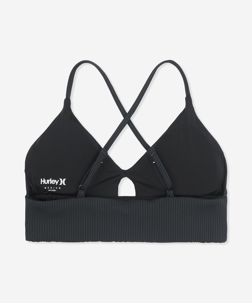 Hurley/ハーレー】レディース水着トップス パット付き リブクロス