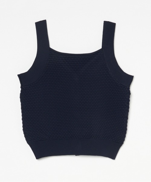 HELIOPOLE（エリオポール）の「POPCORN KNIT BIJOU BUTTON VEST（ニット/セーター・レディース・アイボリー/ネイビー/ピンク・38）」の15枚目の写真
