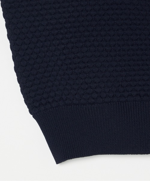 HELIOPOLE（エリオポール）の「POPCORN KNIT BIJOU BUTTON VEST（ニット/セーター・レディース・アイボリー/ネイビー/ピンク・38）」の12枚目の写真