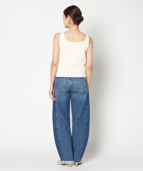 HELIOPOLE（エリオポール）の「POPCORN KNIT BIJOU BUTTON VEST（ニット/セーター・レディース・アイボリー/ネイビー/ピンク・38）」の7枚目の写真