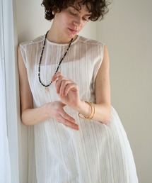 ストライプロングブラウス ≪通常販売≫sheer stripe long shirts（シアーストライプロング