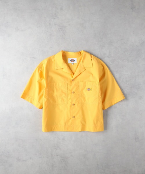 Right-on(ライトオン)の「Dickies(ディッキーズ)【レディース】コットンダンプシャツ(シャツ/ブラウス・レディース・ブラック/イエロー/キナリ・M/L)」の1枚目の写真