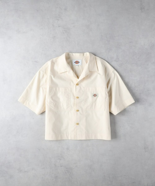 Right-on(ライトオン)の「Dickies(ディッキーズ)【レディース】コットンダンプシャツ(シャツ/ブラウス・レディース・ブラック/イエロー/キナリ・M/L)」の2枚目の写真