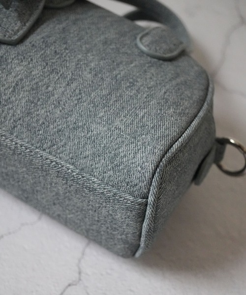 Jelly moo(ジェリームー)の「【 Jelly moo / ジェリームー 】 デニム風 フェイクレザー ミニボストン 2way ショルダー バッグ #_(ボストンバッグ・レディース・ブラック/ブルー/グレー・FREE)」の16枚目の写真