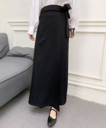 ラップ風ロングスカート