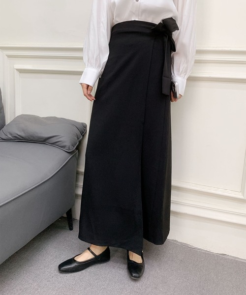 BANICO(バニコ)の「ラップ風ロングスカート(スカート・レディース・ベージュ/ブラック/グレー・MEDIUM/LARGE)」の20枚目の写真