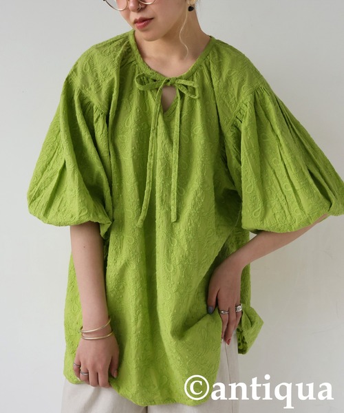 ichi イチ ペイズリー オーバーブラウス 完売品 ペイズリー刺繍ブラウス（シャツ/ブラウス）｜antiqua