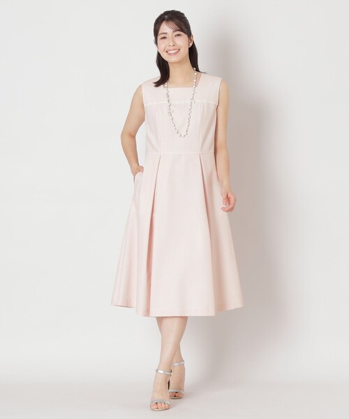 TO BE CHIC(トゥー ビー シック)の「シアサッカー ストライプワンピース(ワンピース・レディース・ダークネイビー/ピンク系その他2・40/42)」の3枚目の写真
