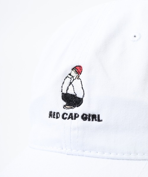 Red Cap Girl（レッドキャプガール）の「RED CAP GIRL ツイルキャップ（キャップ・メンズ・ホワイト/ブラック・FREE）」の4枚目の写真