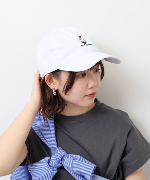 Red Cap Girl（レッドキャプガール）の「RED CAP GIRL ツイルキャップ（キャップ・メンズ・ホワイト/ブラック・FREE）」の12枚目の写真