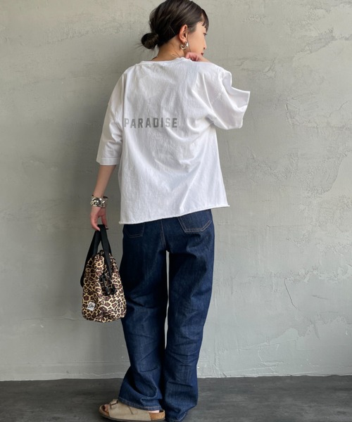 FUNG（ファング）の「[FUNG/ファング] WEEKEND カットオフ プリントＴシャツ（Tシャツ/カットソー・レディース・ホワイト・M）」の11枚目の写真