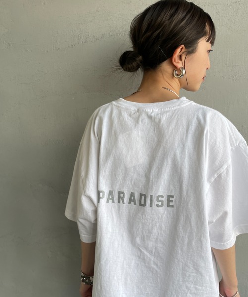 FUNG（ファング）の「[FUNG/ファング] WEEKEND カットオフ プリントＴシャツ（Tシャツ/カットソー・レディース・ホワイト・M）」の13枚目の写真