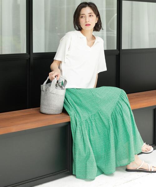 OPAQUE.CLIP（オペークドットクリップ）の「スキッパーニット【UV/接触冷感/抗ピル/洗濯機洗い可】（ニット/セーター・レディース・ホワイト/ネイビー/ブラウン系その他/レッド系1・38/40/42）」の17枚目の写真