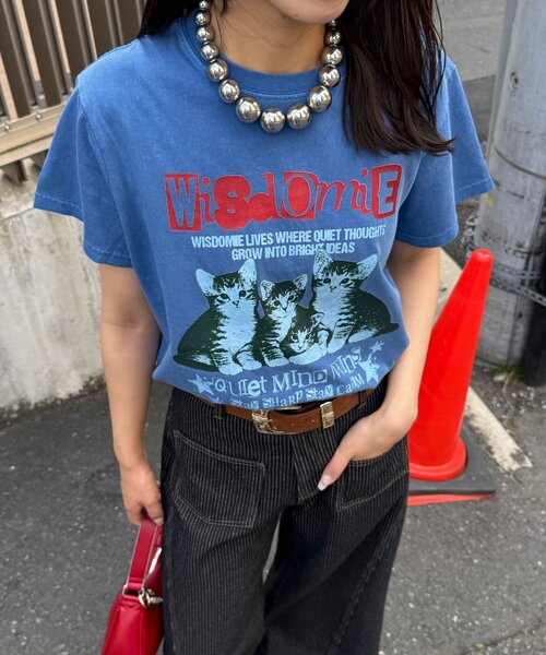 CIAOPANIC（チャオパニック）の「ピグメントバンドTEE（Tシャツ/カットソー・レディース・チャコールグレー/ピンク/ホワイト/ブルー/オフホワイト/グレー/アイボリー/レモンイエロー/クリア/ブラック/ローズ/ブルー系その他/イエロー/ゴールド/サーモンピンク/ブラック系その他/ホワイト系その他/シルバー/ネイビー/ブラック系その他3/ブラック系その他2/ホワイト系その他2/ダークブルー/ピンク系その他/イエロー系その他3/ダークグレー/イエロー系その他/ブラック系その他4/ホワイト系その他3/イエロー系その他2/ピンク系その他3/ピンク系その他2・FREE/X-SMALL/N）」の19枚目の写真