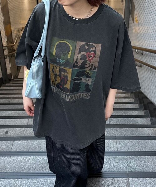CIAOPANIC（チャオパニック）の「ピグメントバンドTEE（Tシャツ/カットソー・レディース・チャコールグレー/ピンク/ホワイト/ブルー/オフホワイト/グレー/アイボリー/レモンイエロー/クリア/ブラック/ローズ/ブルー系その他/イエロー/ゴールド/サーモンピンク/ブラック系その他/ホワイト系その他/シルバー/ネイビー/ブラック系その他3/ブラック系その他2/ホワイト系その他2/ダークブルー/ピンク系その他/イエロー系その他3/ダークグレー/イエロー系その他/ブラック系その他4/ホワイト系その他3/イエロー系その他2/ピンク系その他3/ピンク系その他2・FREE/X-SMALL/N）」の8枚目の写真