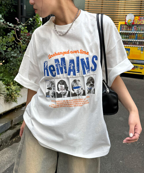 CIAOPANIC（チャオパニック）の「ピグメントバンドTEE（Tシャツ/カットソー・レディース・ホワイト/チャコールグレー/ピンク/オフホワイト/グレー/ブルー・FREE）」の8枚目の写真