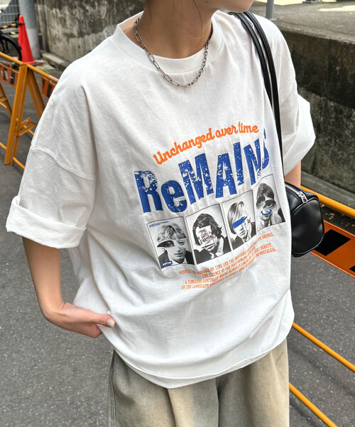 CIAOPANIC（チャオパニック）の「ピグメントバンドTEE（Tシャツ/カットソー・レディース・ホワイト/チャコールグレー/ピンク/オフホワイト/グレー/ブルー・FREE）」の9枚目の写真