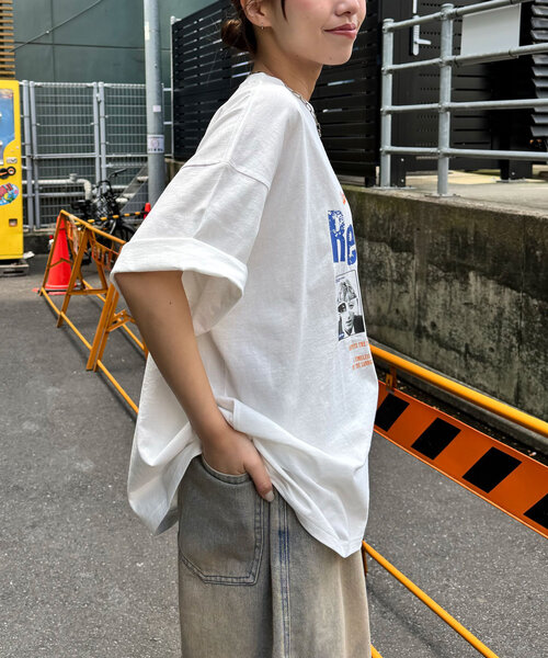 CIAOPANIC（チャオパニック）の「ピグメントバンドTEE（Tシャツ/カットソー・レディース・ホワイト/チャコールグレー/ピンク/オフホワイト/グレー/ブルー・FREE）」の11枚目の写真