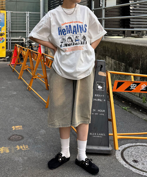 CIAOPANIC（チャオパニック）の「ピグメントバンドTEE（Tシャツ/カットソー・レディース・ホワイト/チャコールグレー/ピンク/オフホワイト/グレー/ブルー・FREE）」の12枚目の写真