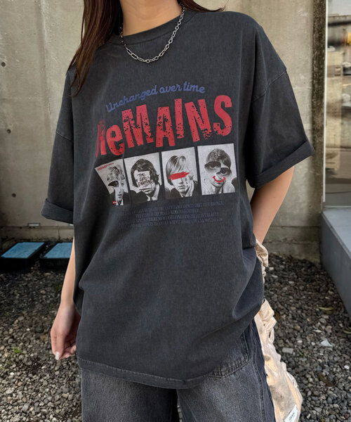 CIAOPANIC（チャオパニック）の「ピグメントバンドTEE（Tシャツ/カットソー・レディース・チャコールグレー/ピンク/ホワイト/ブルー/オフホワイト/グレー・FREE）」の9枚目の写真