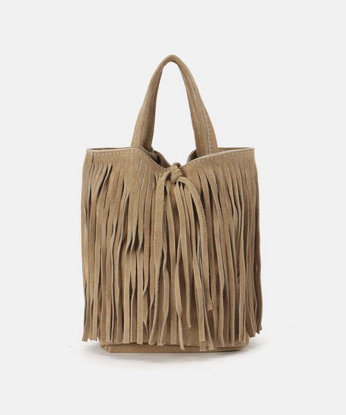 MARLON FIRENZE(マーロンフィレンツェ)の「MARLON/マーロン FRANGIA TOTE(トートバッグ・レディース・ブラック/ベージュ・FREE)」の2枚目の写真
