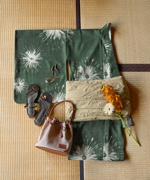 mideal(マイディール)の「drawstring ribbon basket bag / ドロストリボンカゴバッグ(かごバッグ・レディース・アイボリー/ブラウン・FREE)」の6枚目の写真