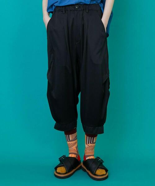 FRAPBOIS（フラボア）の「サタック パンツ（その他パンツ・レディース・ブラック/パープル・1/2）」の2枚目の写真