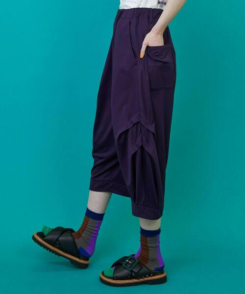 FRAPBOIS（フラボア）の「サタック パンツ（その他パンツ・レディース・ブラック/パープル・1/2）」の3枚目の写真