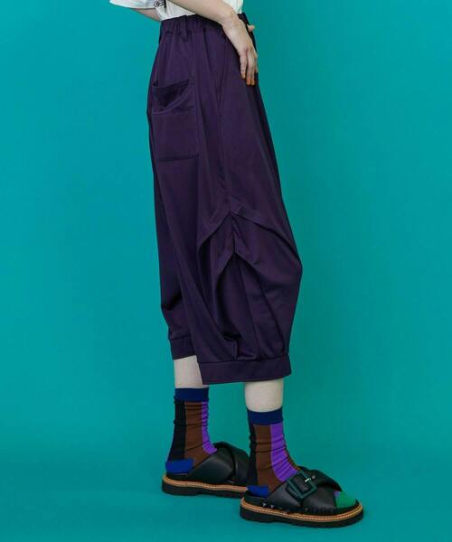 FRAPBOIS（フラボア）の「サタック パンツ（その他パンツ・レディース・ブラック/パープル・1/2）」の5枚目の写真