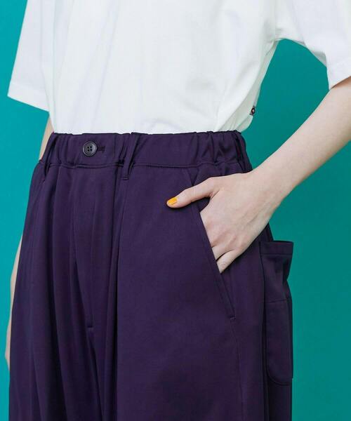 FRAPBOIS（フラボア）の「サタック パンツ（その他パンツ・レディース・ブラック/パープル・1/2）」の6枚目の写真